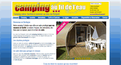 Desktop Screenshot of campingaufildeleau.com